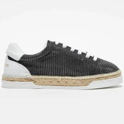 Hot Canal Saint Martin Baskets espadrilles en Lurex Lancry noires