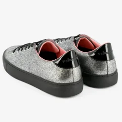 Clearance Mellow Yellow Baskets Evalie métallisées argentées