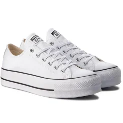 Femme Converse Baskets Hi All Star Lift blanches
