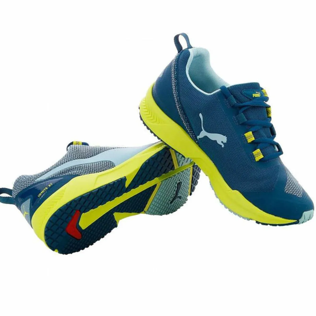Femme Puma Baskets Ignite Xt bleu/jaune