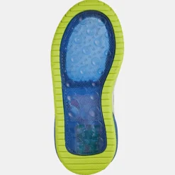 Geox Baskets Inek à scratchs bleu/jaune