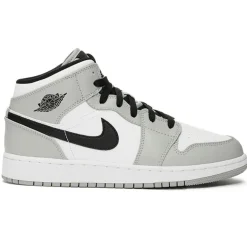 Sale Nike Baskets Jordan 1 Mid grises