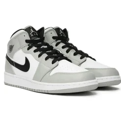 Sale Nike Baskets Jordan 1 Mid grises