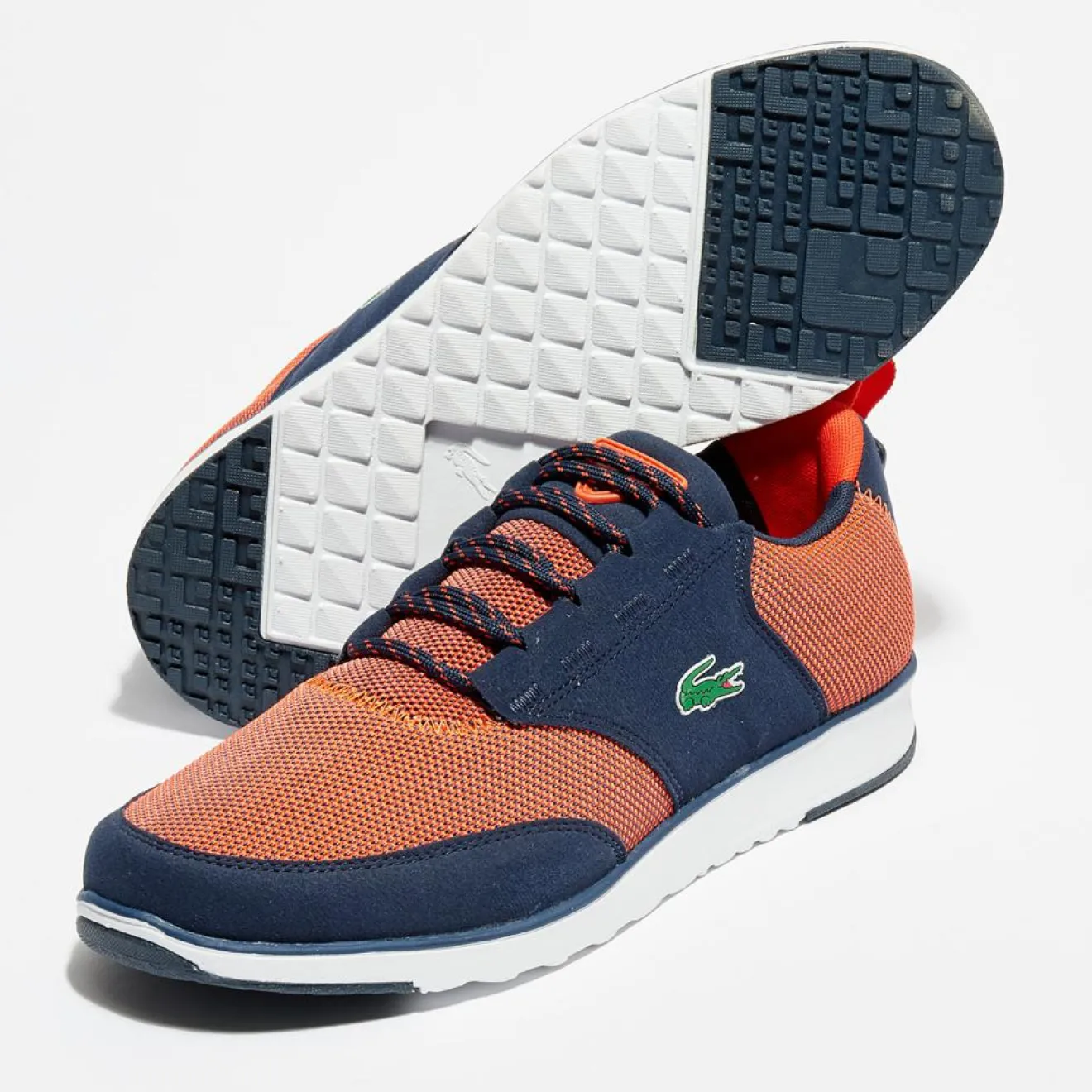 New Lacoste Baskets L.Ight 317 1 rouge/bleu marine