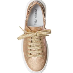 Discount Patrizia Pepe Baskets Lora rose doré