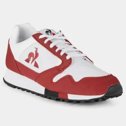 Femme Le Coq Sportif Baskets Manta Retro rouge/blanc