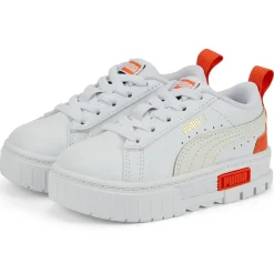 Sale Puma Baskets Mayze Lth AC blanc/orange