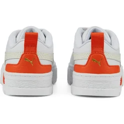 Enfant Puma Baskets Mayze Lth blanc/orange