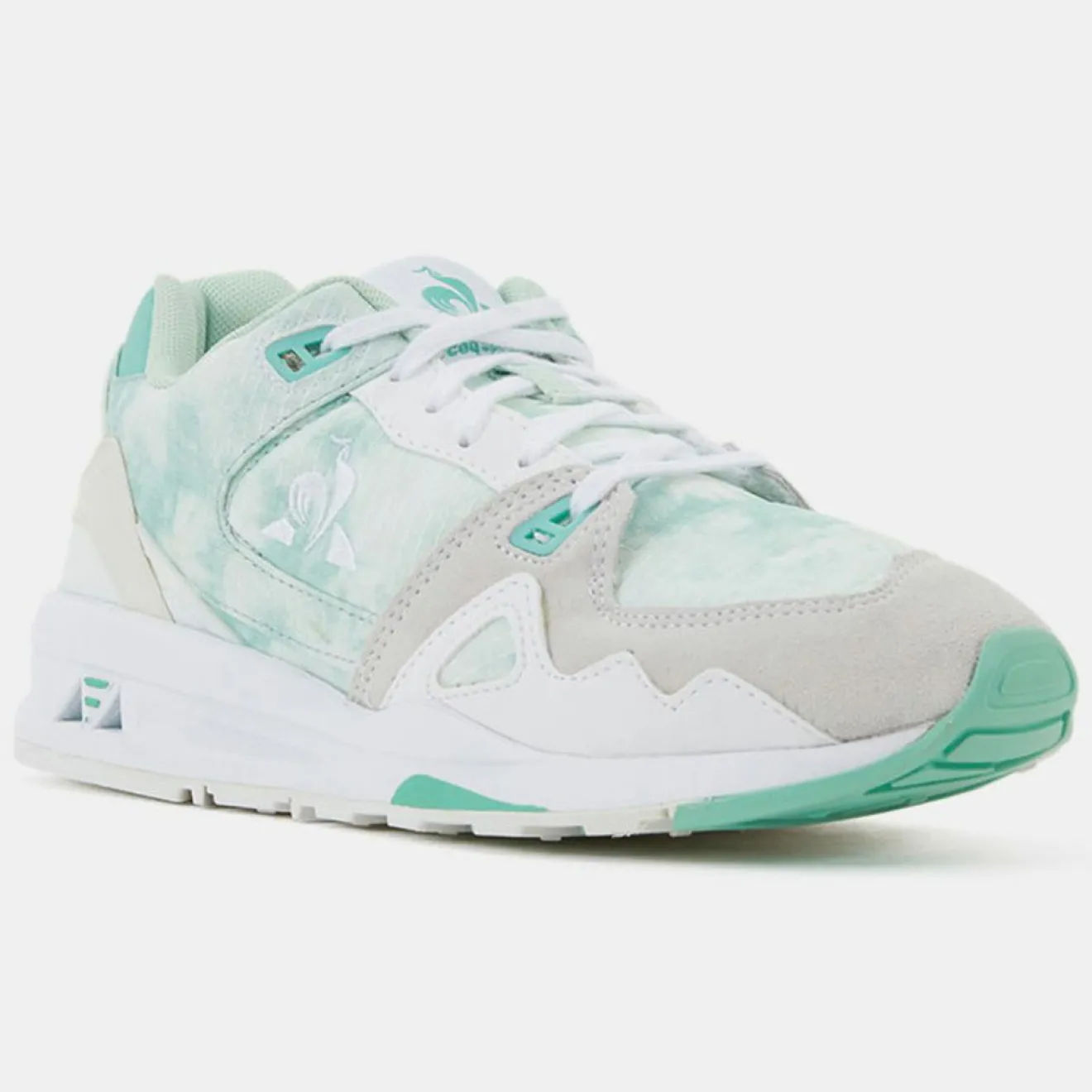 Femme Le Coq Sportif Baskets R1000 blanc/vert