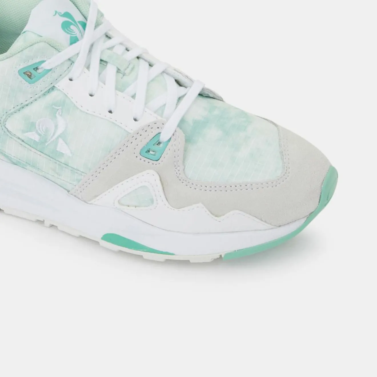 Femme Le Coq Sportif Baskets R1000 blanc/vert