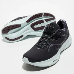 Femme Saucony Baskets Ride 15 Runshield noir/bleu