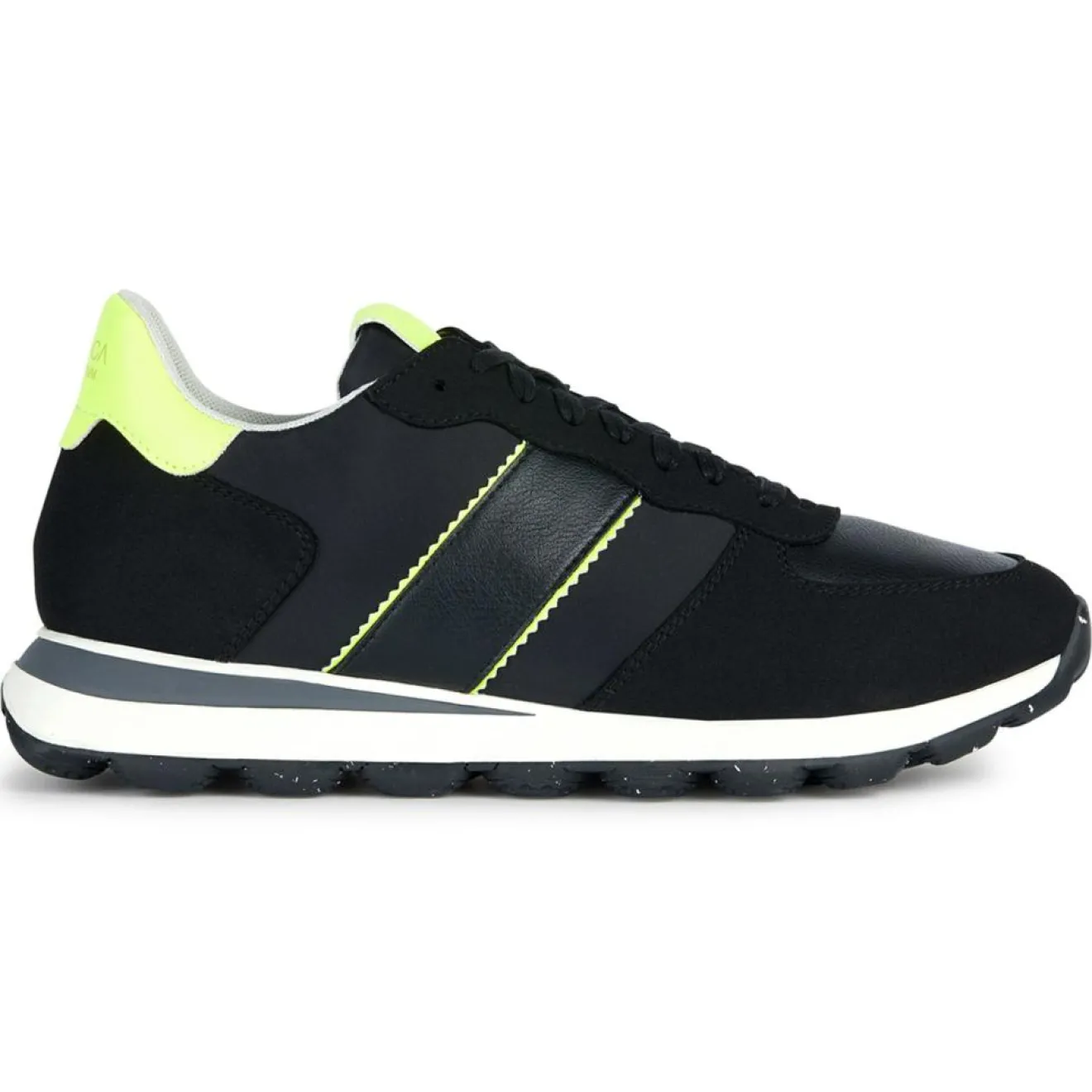 Homme Geox Baskets Spherica noir/citron