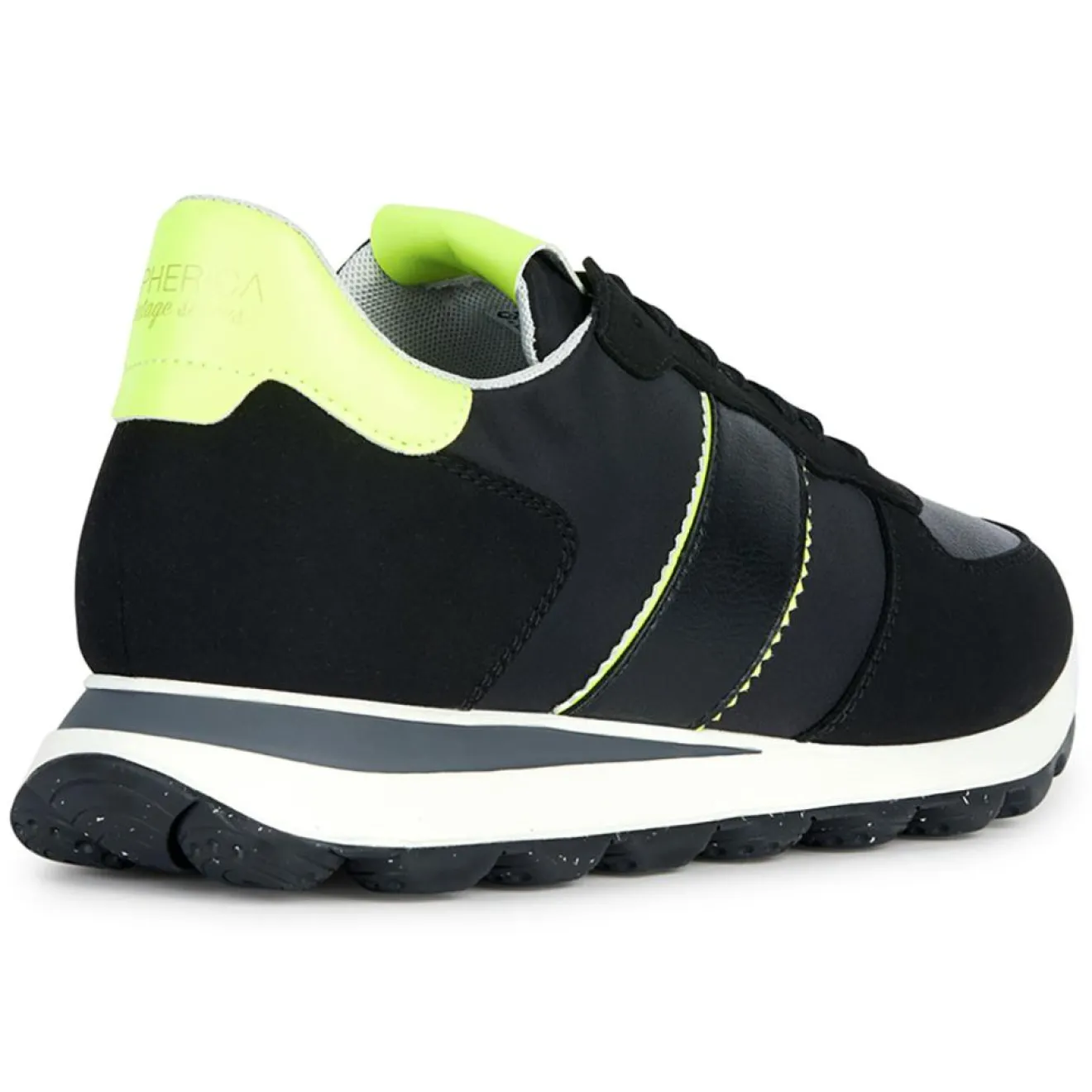 Homme Geox Baskets Spherica noir/citron
