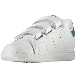 Hot Adidas Baskets Stan Smith en Cuir à scratch blanc/vert