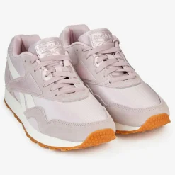 Best Reebok Baskets Velours de Cuir et Mesh Rapide parme