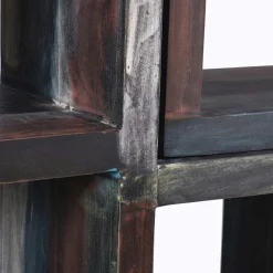 Bois & Chiffons Bibliothèque asymétrique manguier pushkar multicolore - 75x30x185 cm