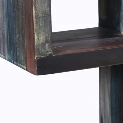 Bois & Chiffons Bibliothèque asymétrique manguier pushkar multicolore - 75x30x185 cm