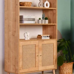 Wooden Art Bibliothèque Hazeran chêne - 40x90x110 cm