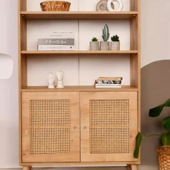 Wooden Art Bibliothèque Hazeran chêne - 40x90x110 cm