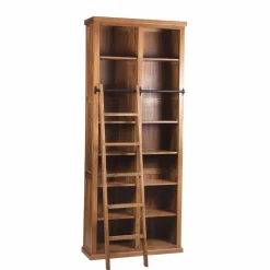 New Bois & Chiffons Bibliothèque ouverte échelle 200 cm Acacia Emma II Marron - 100x35x200 cm