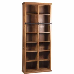 New Bois & Chiffons Bibliothèque ouverte échelle 200 cm Acacia Emma II Marron - 100x35x200 cm