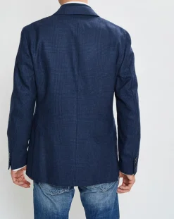 New Hackett London Blazer en Laine doublure amovible bleu foncé