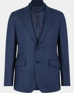 New Hackett London Blazer en Laine doublure amovible bleu foncé