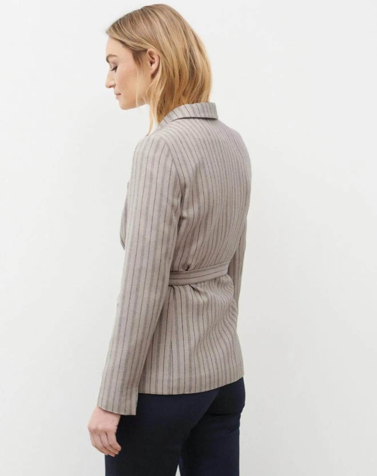 Sale Caroll Blazer en Laine mélangée Juno beige