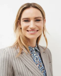 Sale Caroll Blazer en Laine mélangée Juno beige