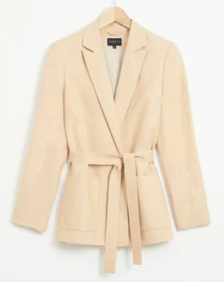 Caroll Blazer en Lin mélangé Isaline teint