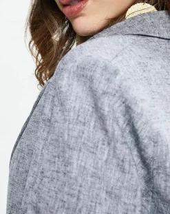 Yerse Blazer en Lin mélangé Marianne bleu marine