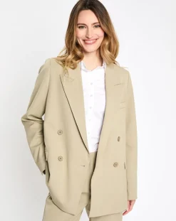 Femme Esprit Blazer Esp vert/beige