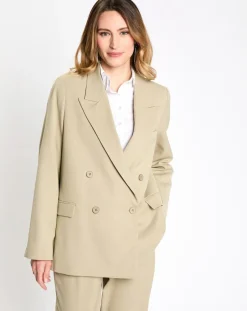 Femme Esprit Blazer Esp vert/beige