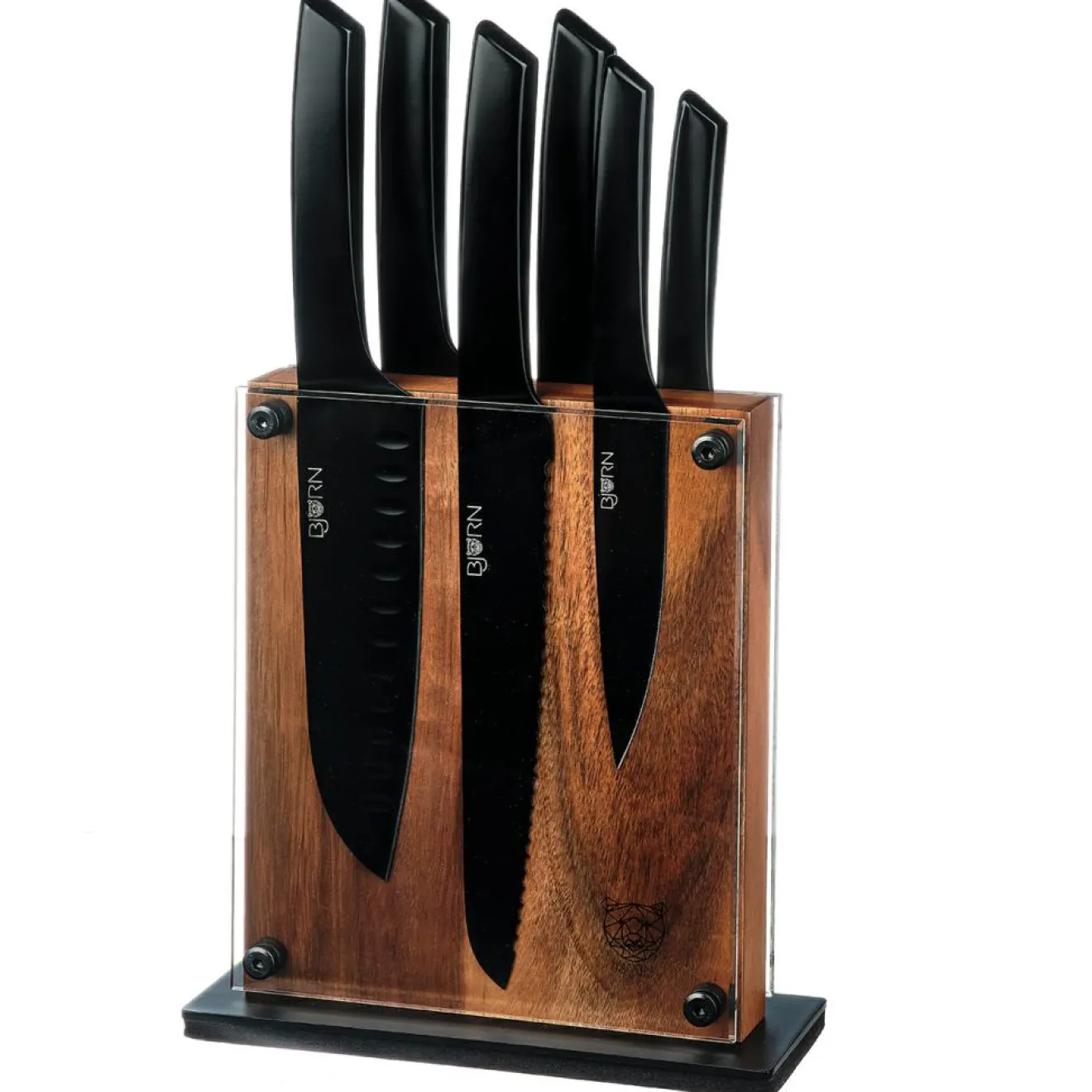 Clearance Bjorn Bloc avec couteaux de cuisine Jensen Rauma - 7 pièces