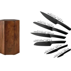 Outlet Bjorn Bloc avec couteaux de cuisine Jensen Imatra - 7 pièces