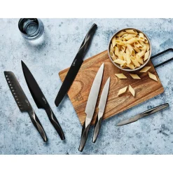 Bjorn Bloc avec couteaux de cuisine Larus Rauma gris métal - 7 pièces