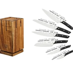 Bjorn Bloc avec couteaux de cuisine Erling Skagen - 7 pièces