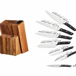 Bjorn Bloc avec couteaux de cuisine et couteaux à steak Erling Loviisa - 14 pièces