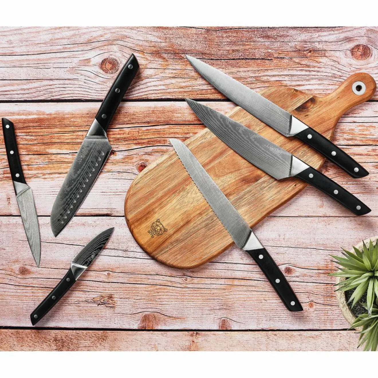 Bjorn Bloc avec couteaux de cuisine et couteaux à steak Erling Loviisa - 14 pièces