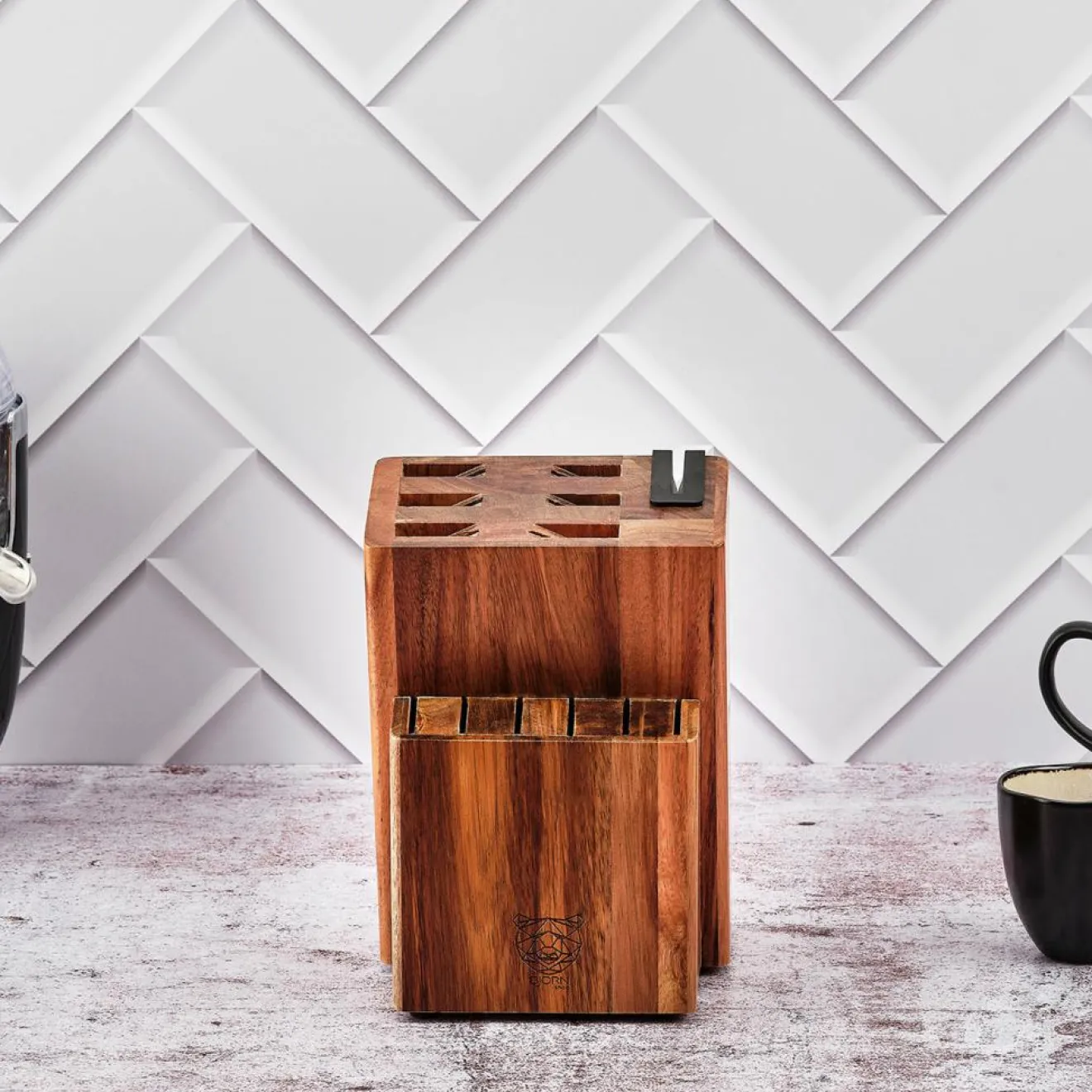 Bjorn Bloc avec couteaux de cuisine et couteaux à steak Erling Loviisa - 14 pièces