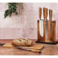 Online Bjorn Bloc avec couteaux de cuisine Jakob Rauma bois mat - 7 pièces