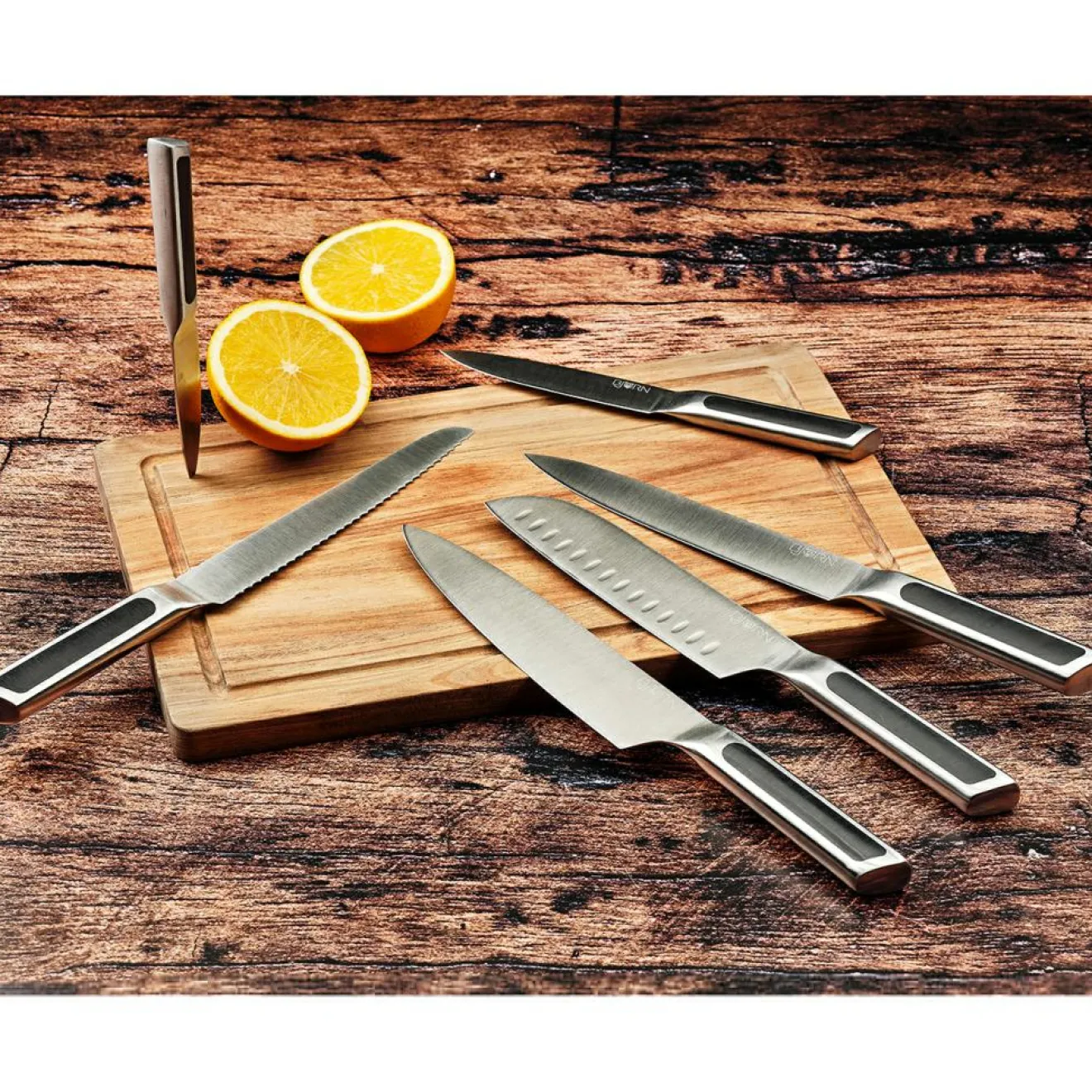 Bjorn Bloc avec couteaux de cuisine et couteaux à steak Loki Loviisa - 14 pièces