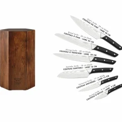 Online Bjorn Bloc avec couteaux de cuisine Erling Imatra - 7 pièces