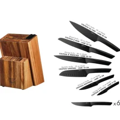 Bjorn Bloc avec couteaux de cuisine et couteaux à steak Jensen Loviisa - 14 pièces