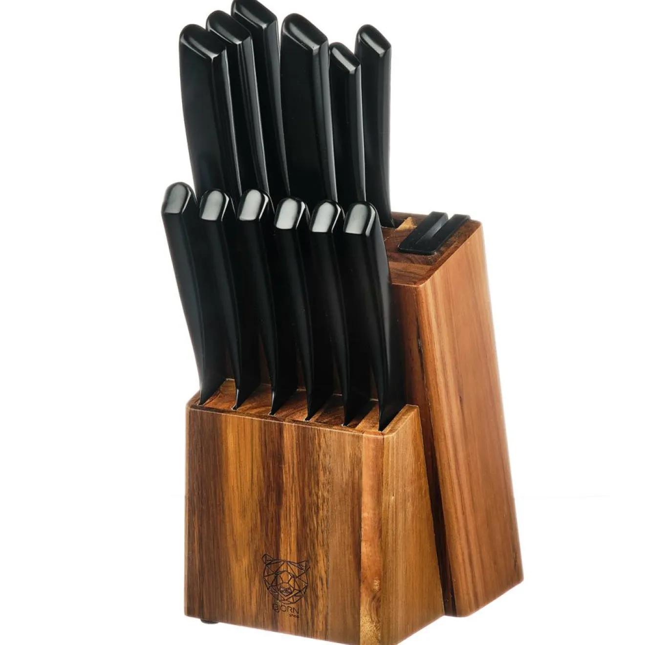 Bjorn Bloc avec couteaux de cuisine et couteaux à steak Jensen Loviisa - 14 pièces