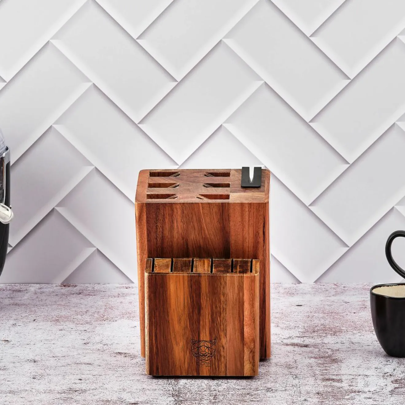 Bjorn Bloc avec couteaux de cuisine et couteaux à steak Jensen Loviisa - 14 pièces