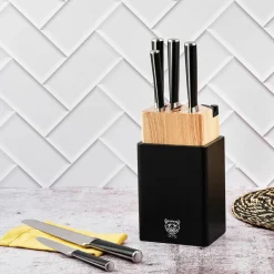 Outlet Bjorn Bloc avec couteaux de cuisine Jona Porvoo inox mat - 8 pièces