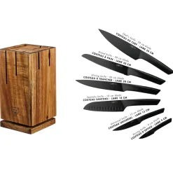 Best Bjorn Bloc avec couteaux de cuisine Jensen Skagen - 7 pièces