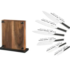 Outlet Bjorn Bloc avec couteaux de cuisine Loki Rauma inox mat - 7 pièces