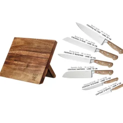 Hot Bjorn Bloc avec couteaux de cuisine Jakob Vantaa bois mat - 7 pièces